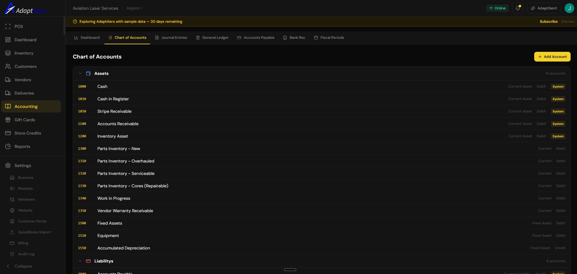 Full Accounting screenshot